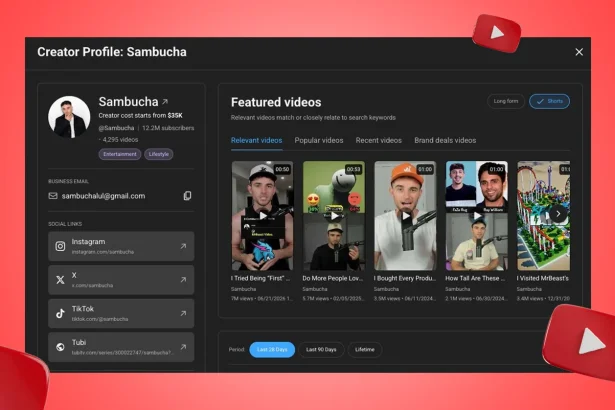 YouTube- creator- search- for -brands